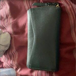 Fossil green wallet